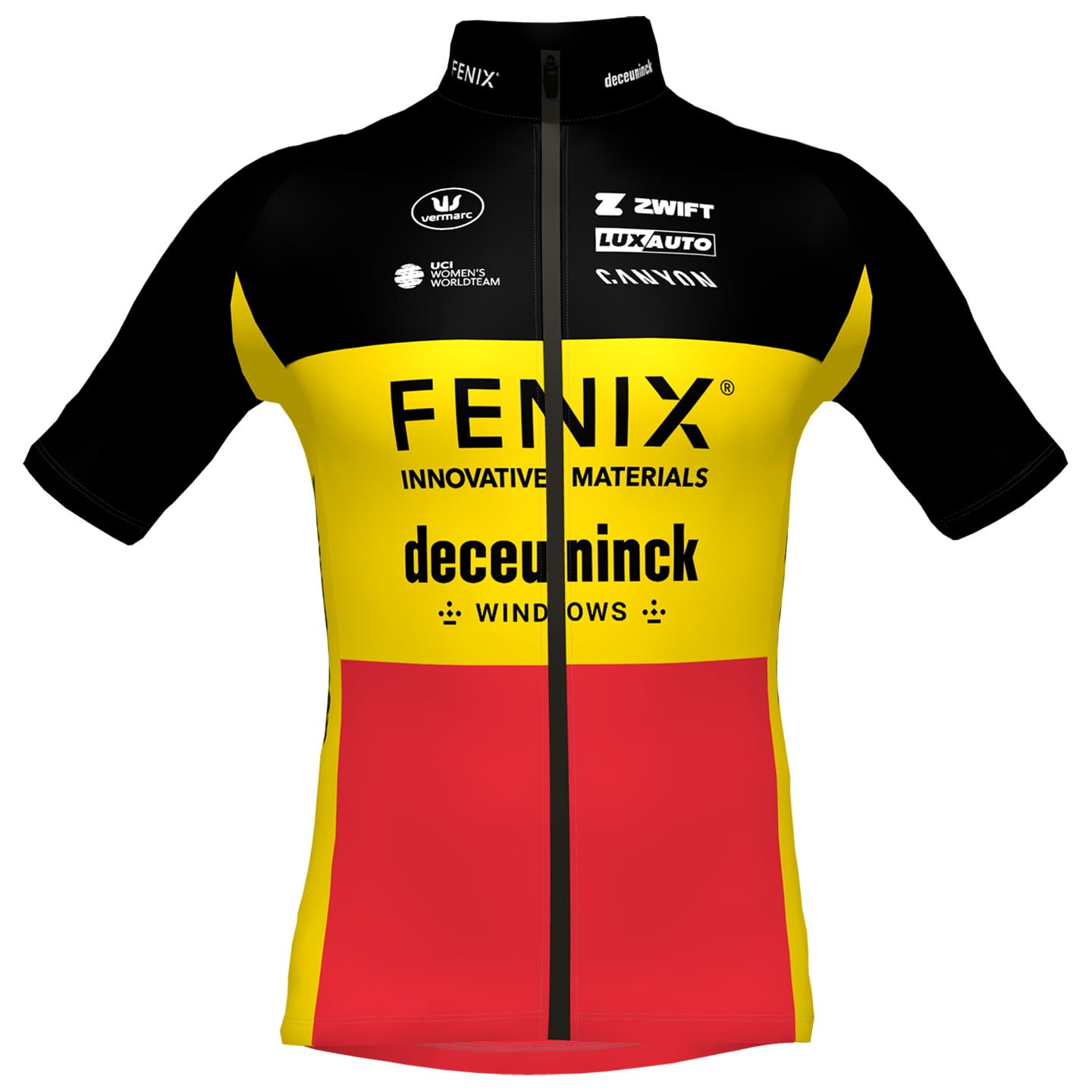 FENIX-DECEUNINCK Kurzarmtrikot Belgischer Meister 2023
